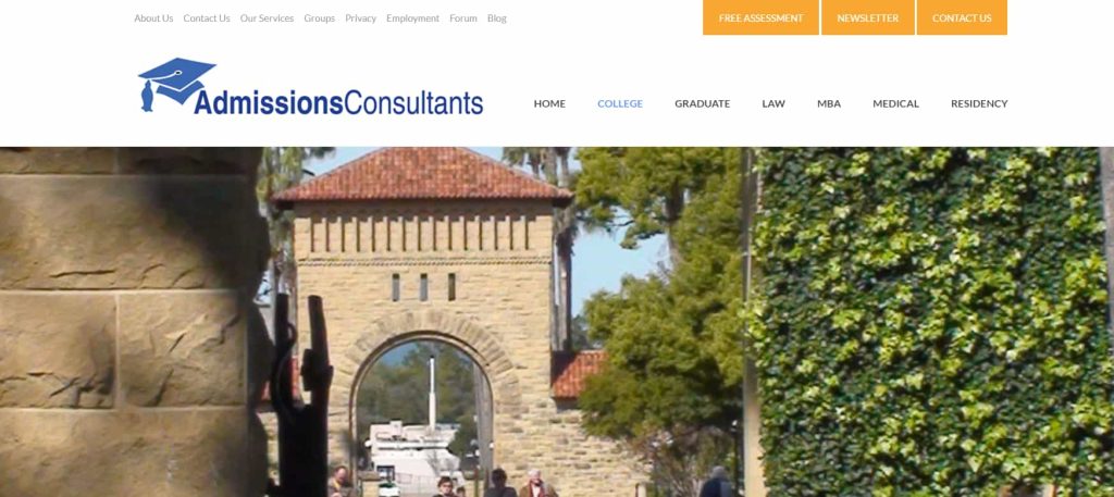 Admissions Consultants site