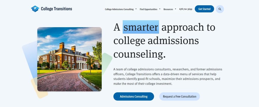 College Transitions site