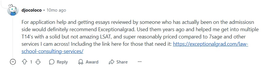 Exceptional Grad Review