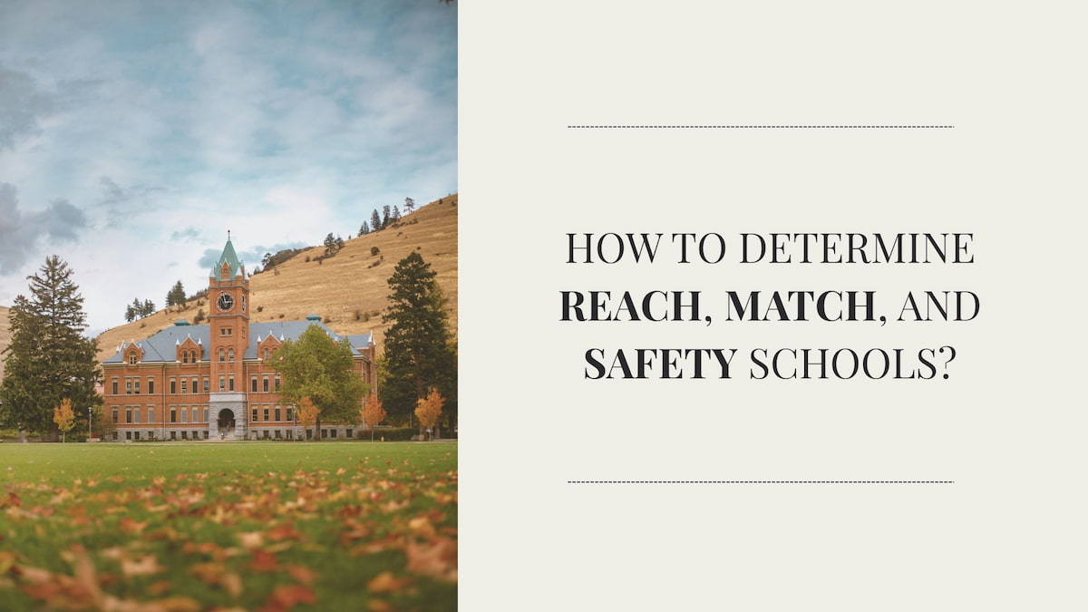 How to Determine Reach, Match, and Safety Schools