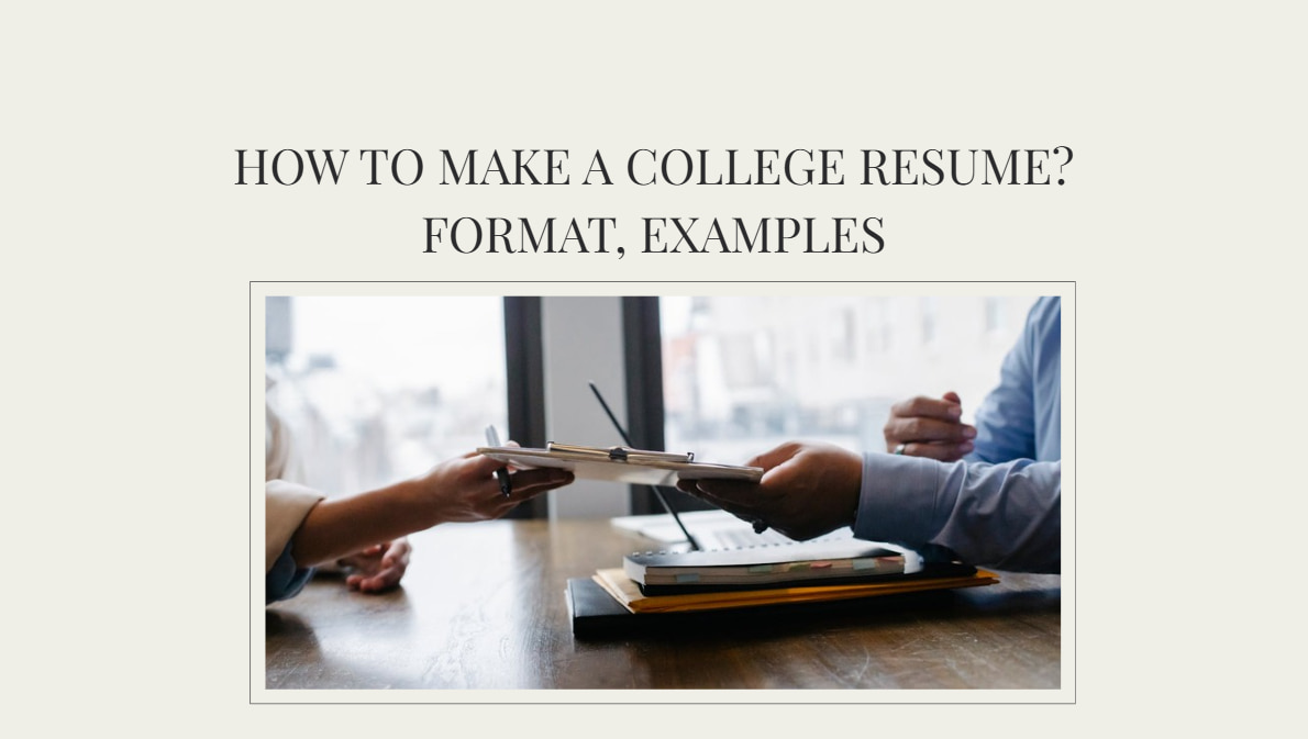 How to Make a College Resume