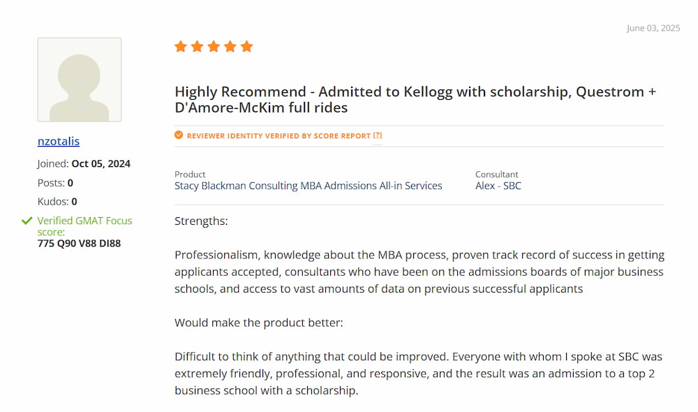 Stacy Blackman reviews Stacy Blackman reviews