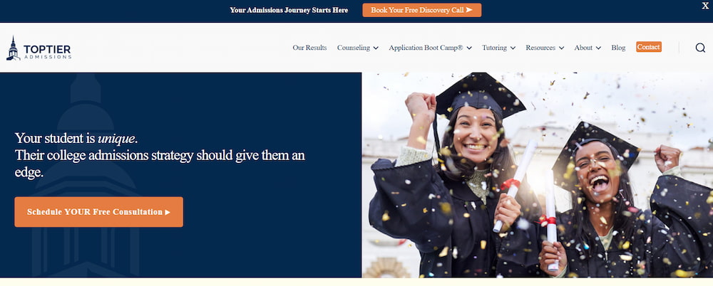Top Tier Admissions site