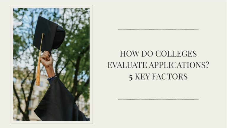 how colleges evaluate applications