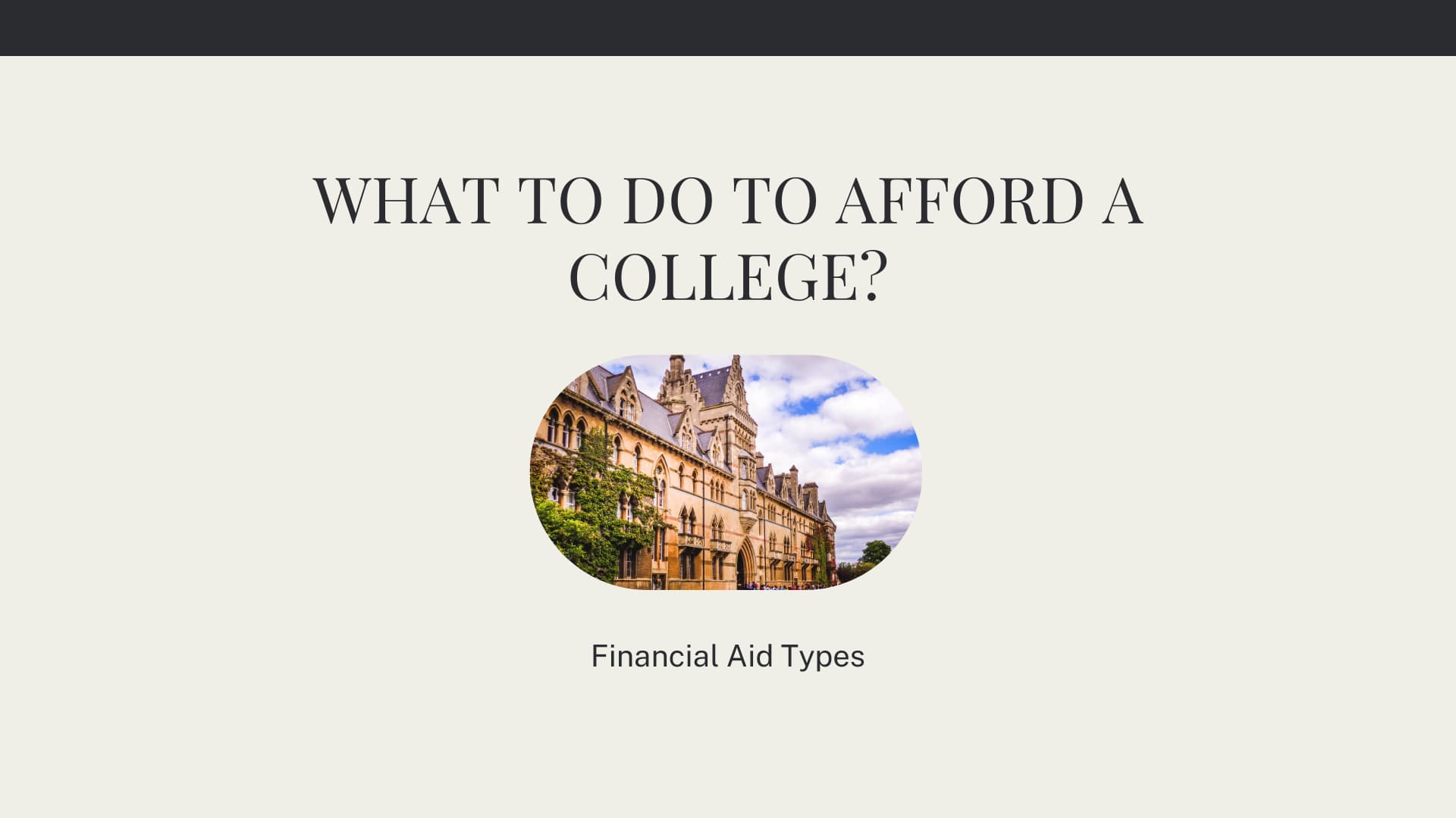 types of financial Aid